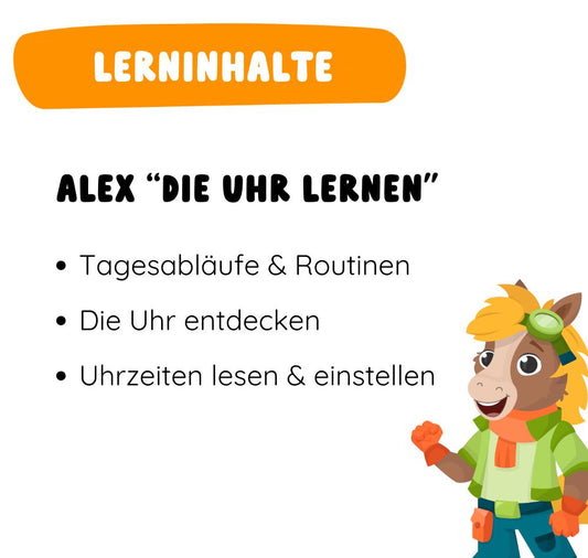 Figur Alex "Die Uhr lernen"