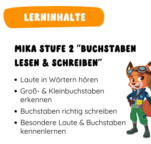 Figur Mika "ABC: Die Buchstaben" - Stufe 2