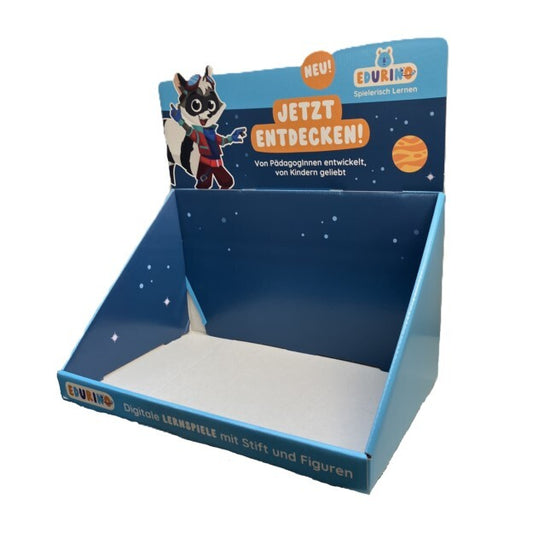 Regaldisplay 40 cm 410 x 260 x 408 mm (inkl. Topschild) für 15x Startersets