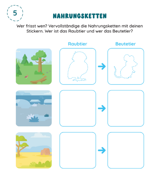 Stickerheft Asa "Welt der Tiere"