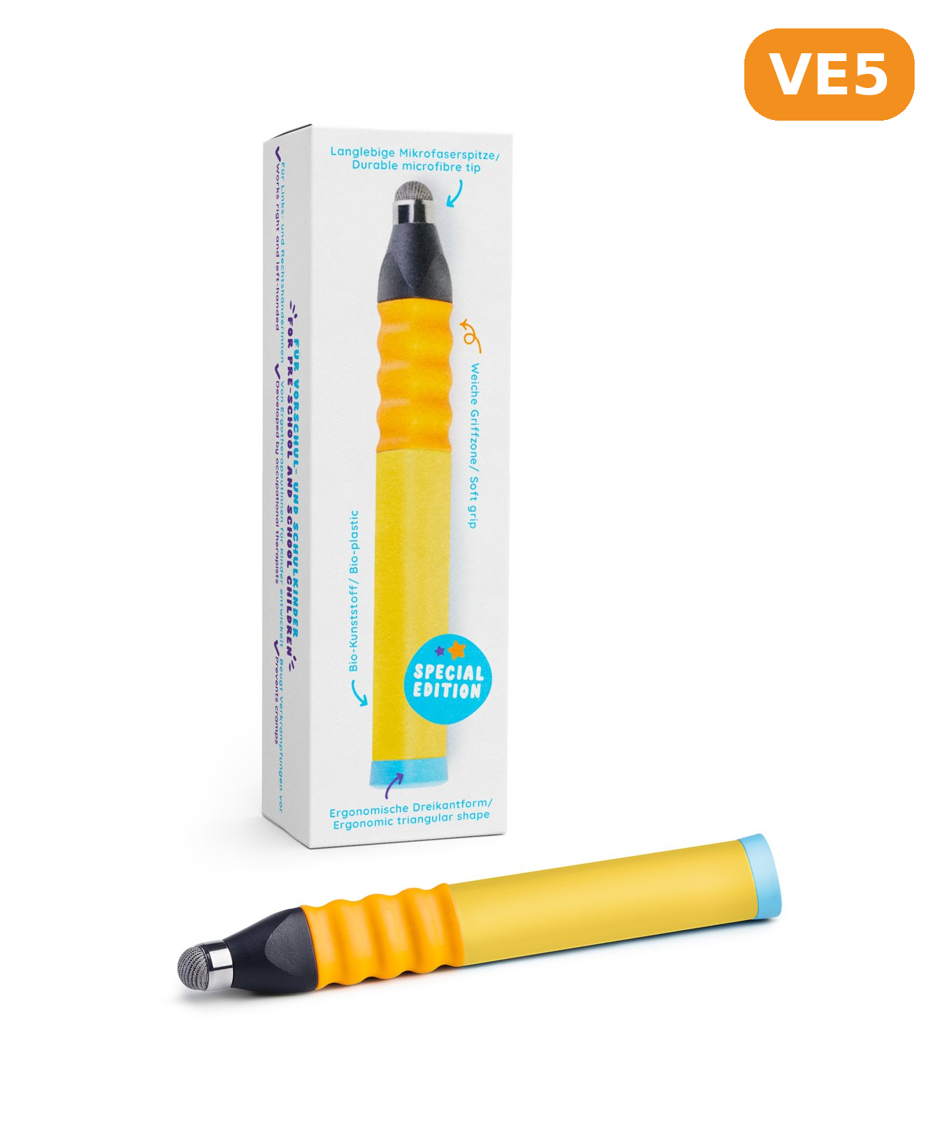 VE5 - Ergonomischer Eingabestift - Gelb